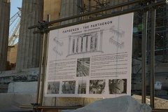 Parthenon Restoration Sign